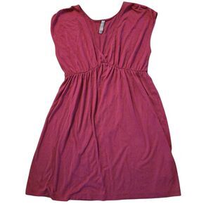 Y2K Old Navy Petal Pink Small Mini Dress Babydoll V Neck 2009 Spring